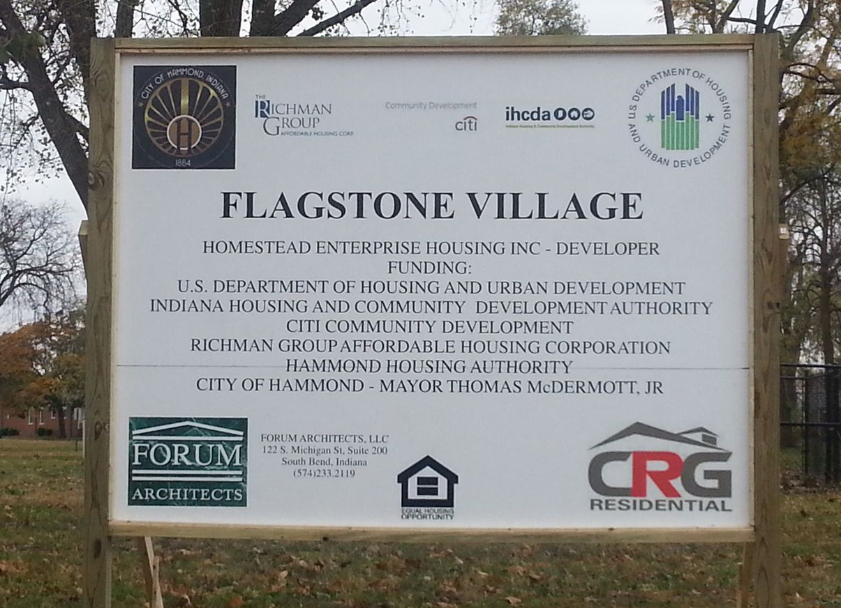 Flagstone Village sign